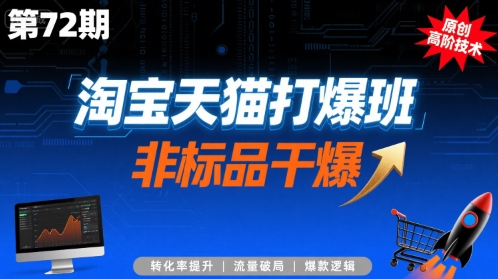 淘宝天猫打爆班原创高阶技术第72期，非标品干爆-51网创资源