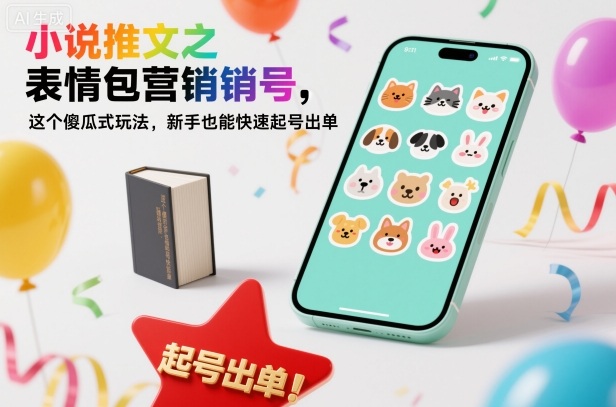 51-1034-小说推文之表情包营销号，这个傻瓜式玩法，新手也能快速起号出单-51网创资源