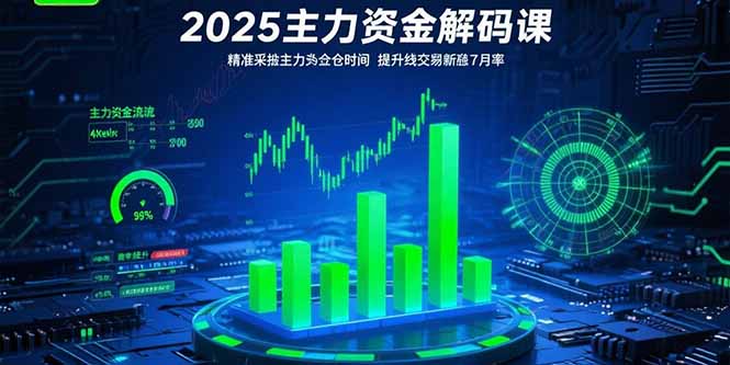 2025主力资金解码课：精准捕捉主力建仓时机，提升短线交易胜率(更新7月-51网创资源