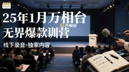 25年1月万相台无界爆款特训营线下录音-51网创资源
