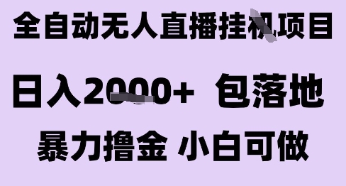 最新全自动抖音无人直播挂G项目,日入2k+ 包落地暴力撸金,小白可做【揭秘】-51网创资源