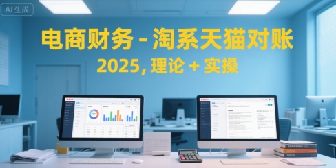 电商财务-淘系天猫对账2025，理论+实操-51网创资源