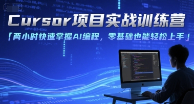 Cursor项目实战训练营，两小时快速掌握AI编程，零基础也能轻松上手-51网创资源