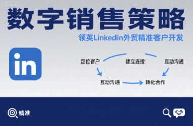 数字销售策略领英LinkedIn外贸精准客户开发-51网创资源