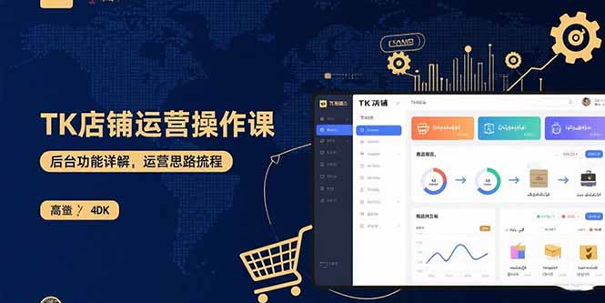 TK店铺运营实操课：后台功能详解，商品上架流程，运营思路拆解-51网创资源