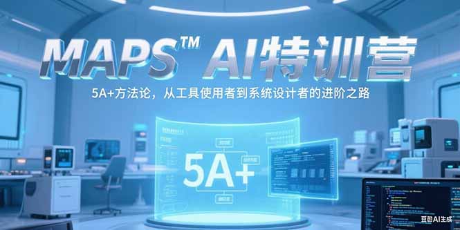 MAPSAI特训营，掌握 5A+方法论，从工具使用者到系统设计者的进阶之路-51网创资源