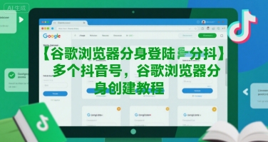 谷歌浏览器分身登陆多个抖音号，谷歌浏览器分身创建教程-51网创资源